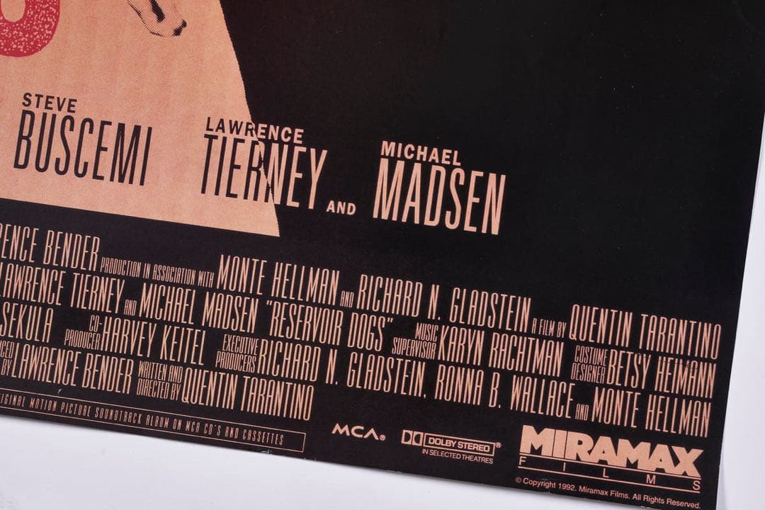 超貴重】世界10枚限定 レザボアドッグス ヴィンテージ ポスター 額装