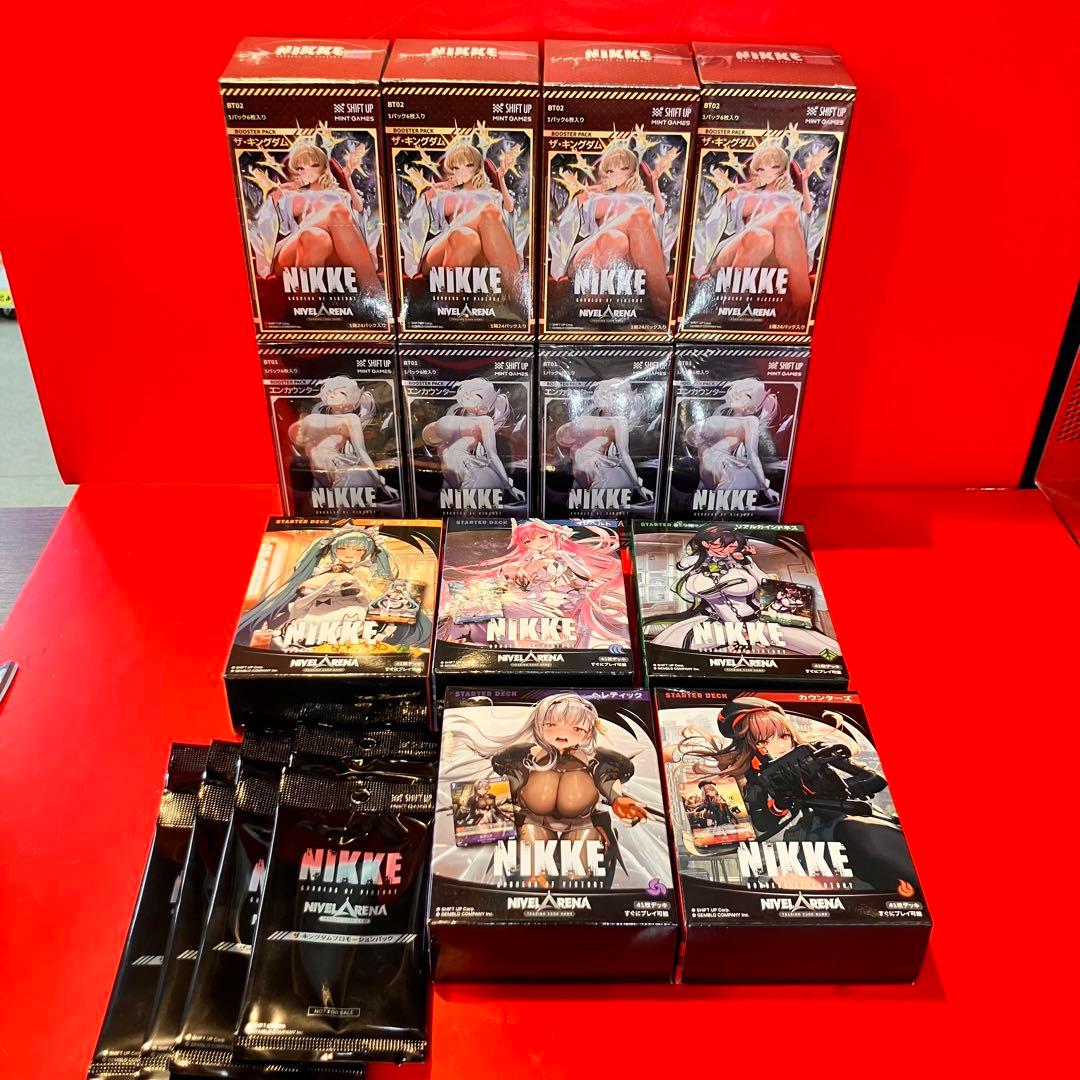★勝利の女神　NIKKE 計8BOX スタートデッキ　全5種　プロモ付き ST04)NIVEL ARENA 勝利の女神:NIKKE スターターデッキ インヘルト 属性