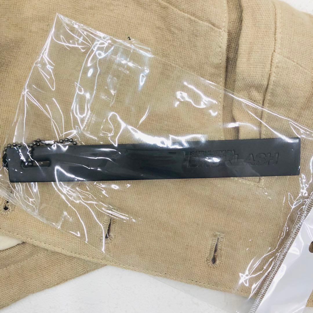 1439 BACKLASH バックラッシュ ベスト スカル 髑髏 牛革 麻 M - メルカリ