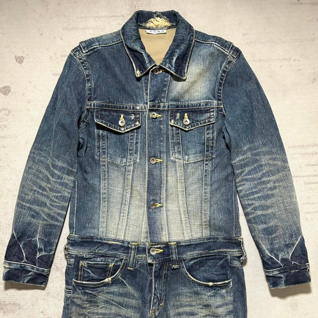 超美品 junhashimoto 入手困難 デニム つなぎ S程度