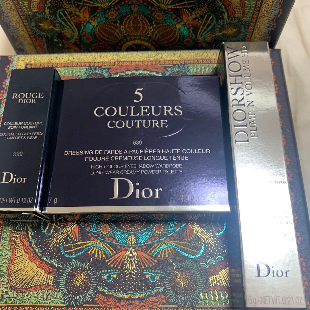 ディオール  DIOR サンククルール　アイシャドウ　ルージュ　マスカラ計3点 ニュートラルなヌードを再解釈したアイシャドウパレット「ディオール