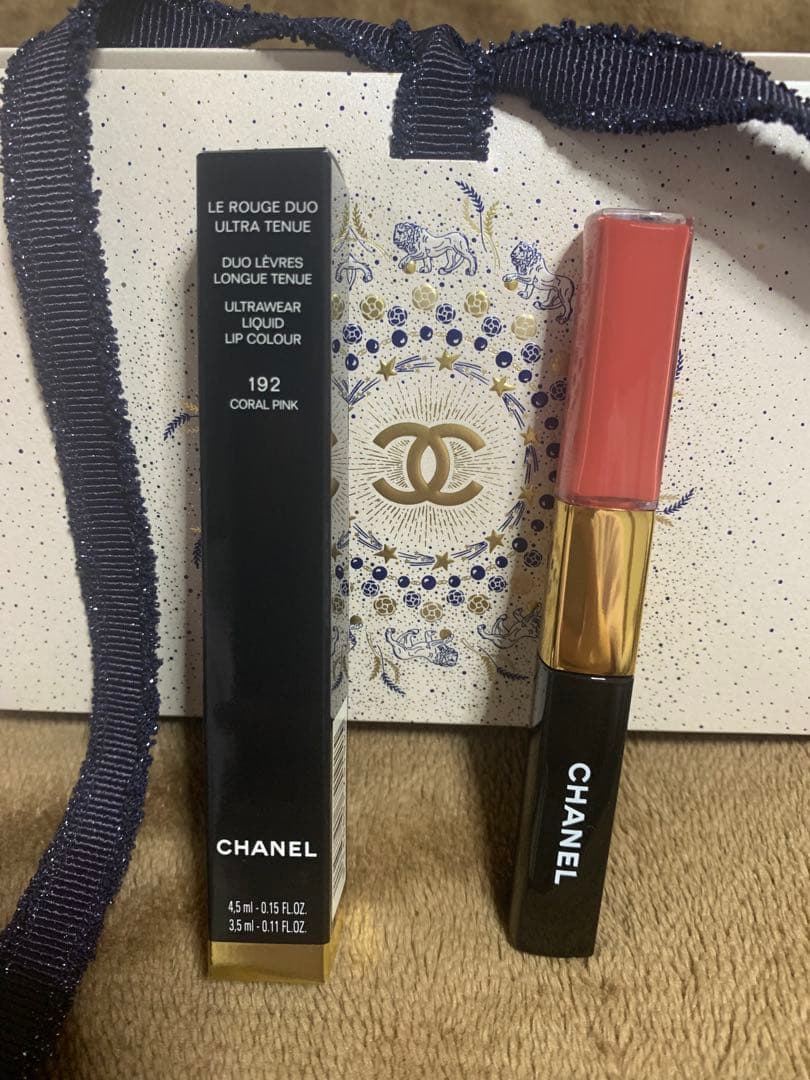 CHANEL ルルージュデュオウルトラトゥニュ 192 コーラルピンク box付