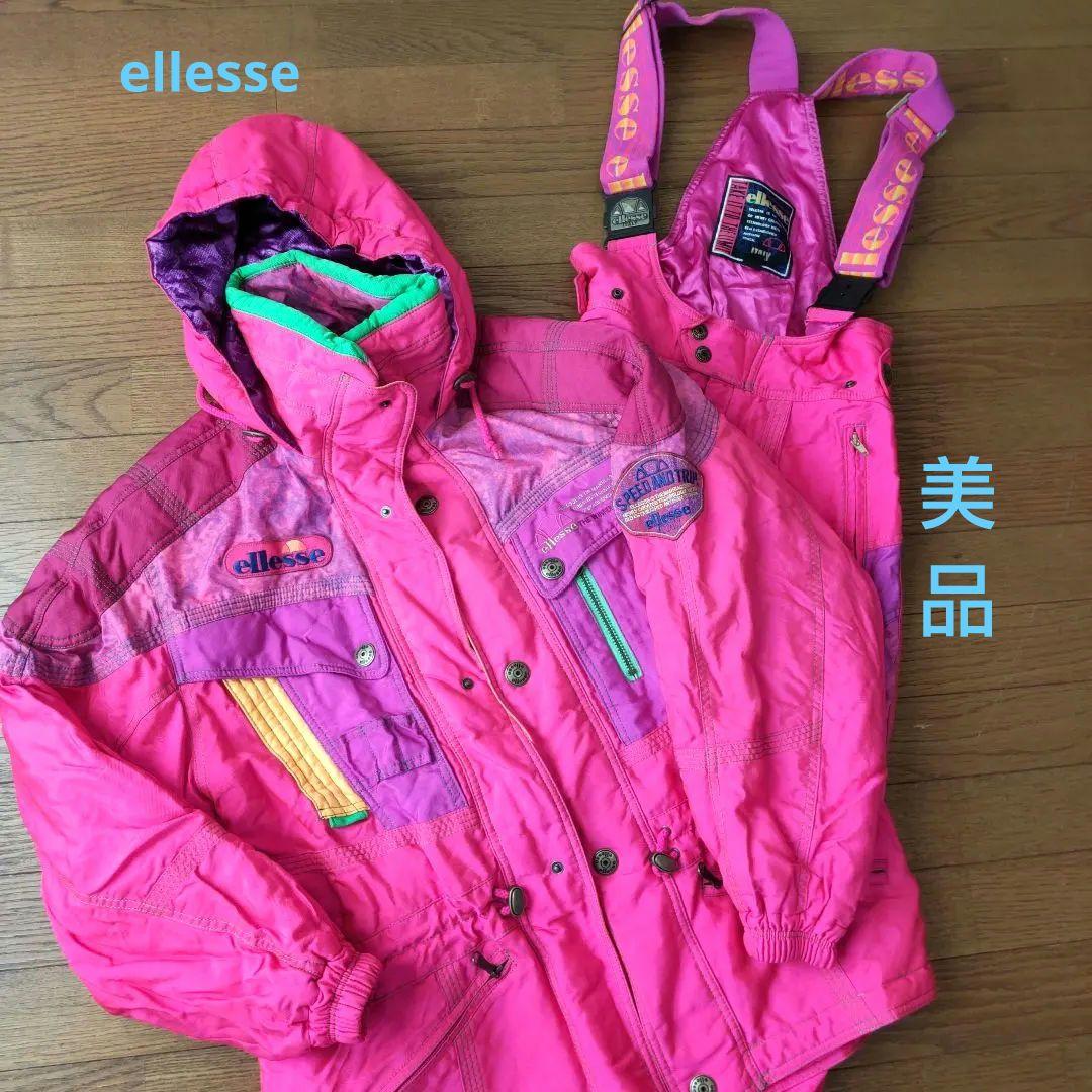 ✨お取引き中です✨90sヴィンテージ/ エレッセスキーウエア上下女性おまけ付き 90年代の香り漂うエレッセ × ウィンダンシーのコラボコレクション