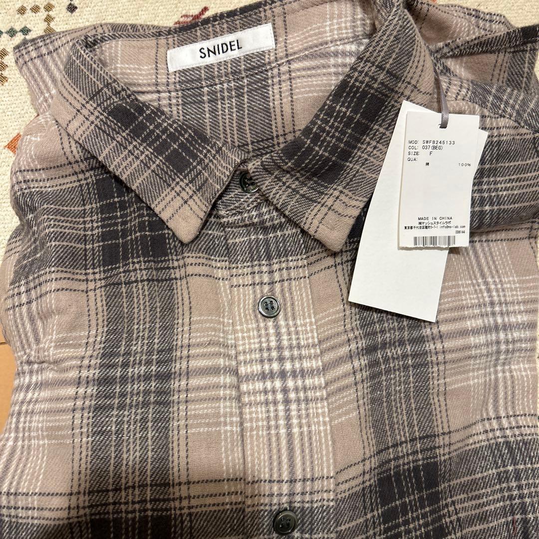 snidel ネルシャツ & ネルチェックキャミソール セット - メルカリ