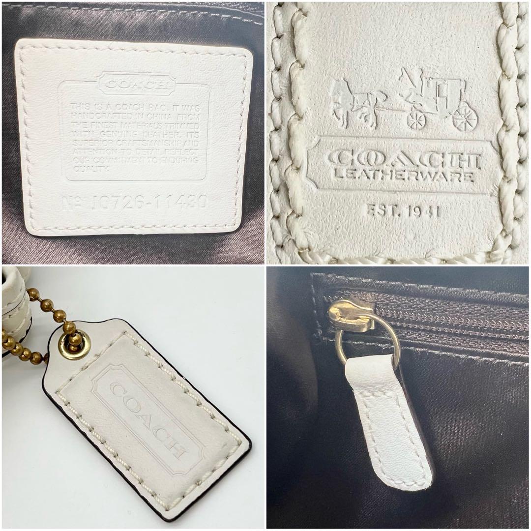 COACH ワンショルダー バッグ アクセサリーポーチ シグネチャー レザー