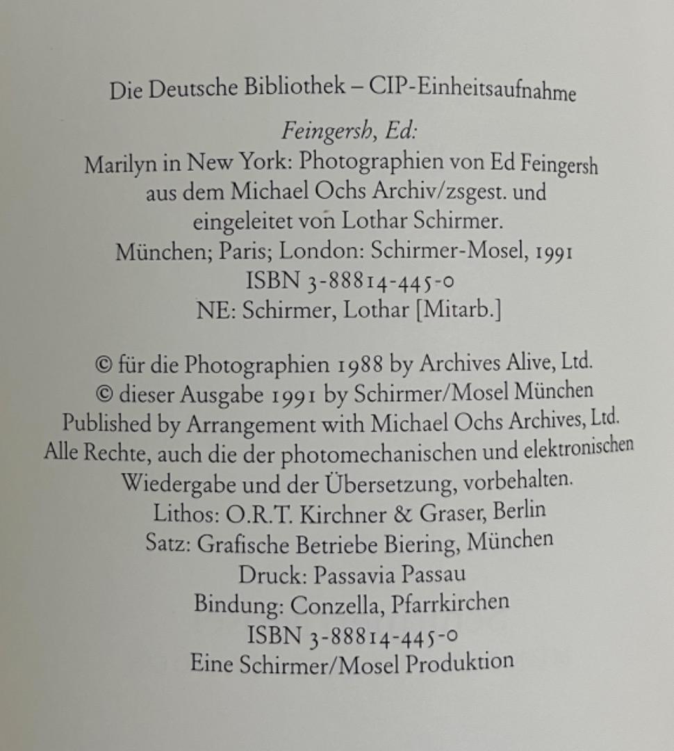 マリリン・モンロー写真集/Marilyn in New York・ハードカバー - メルカリ