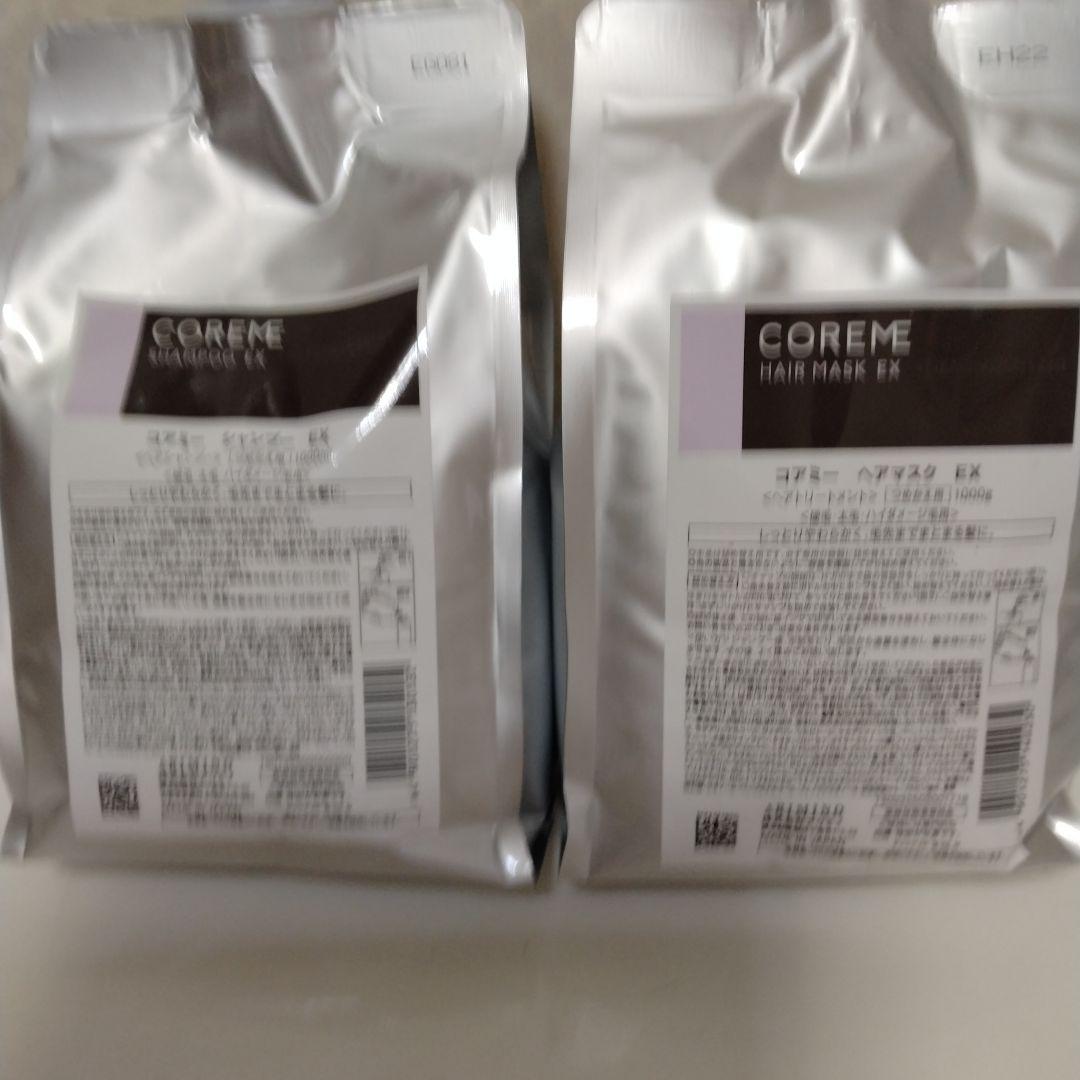 COREME シャンプー EX & ヘアマスク EX 1000mL 1000g - メルカリ
