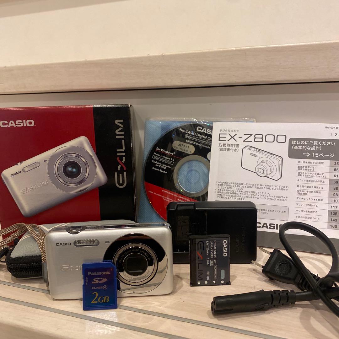 美品【動作品】CASIO EXILIM コンデジEX-Z800 シルバー - メルカリ