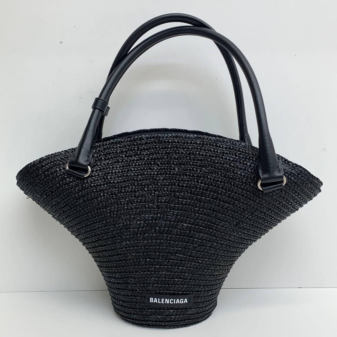 バレンシアガ ビーチバッグ ブラック 黒 かごバッグ 24082631 バレンシアガ ビーチバッグ ブラック 黒 かごバッグ 24082631 - メルカリ