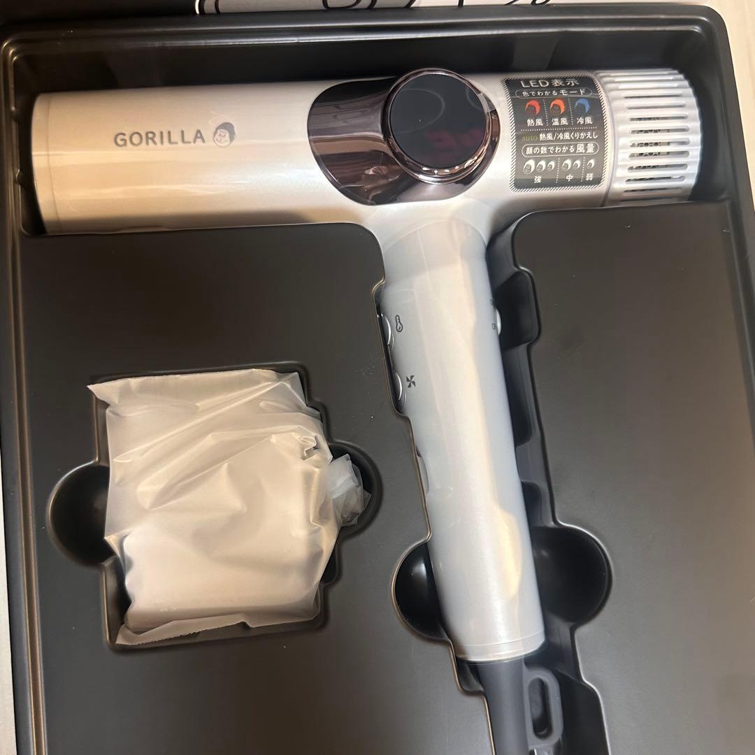 DOSHISHA ゴリラのひとふき ドライヤー ホワイト 新品未使用 - メルカリ