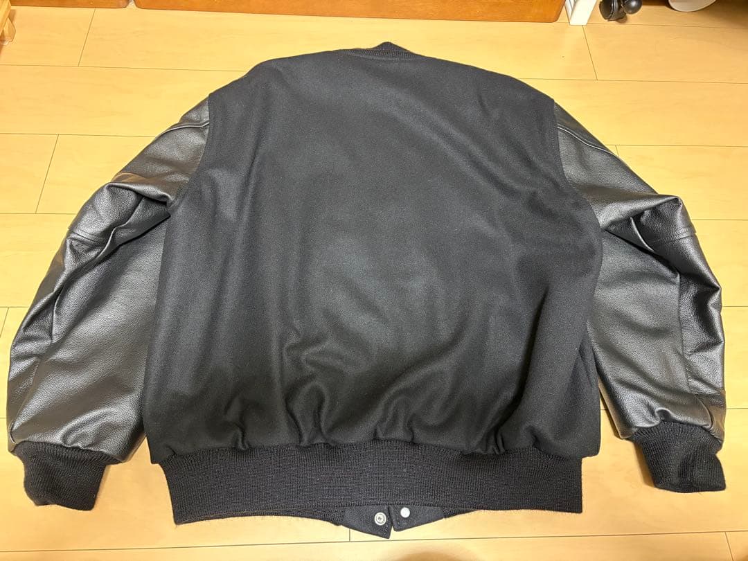 GAME Sportswear スタジャン バーシティジャケット ブラック