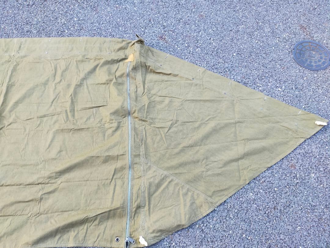 ギリシャ軍幕 2枚セット 撥水・YKKファスナー加工済み シェルター