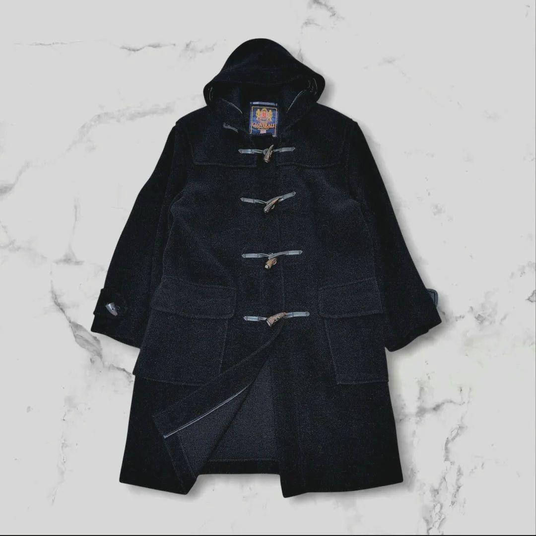 GLOVERALL 80-90s ダッフルコート ヘリンボーン キングストン 黒 england製 gloverall kingston wool herringbone duffle coat black 38