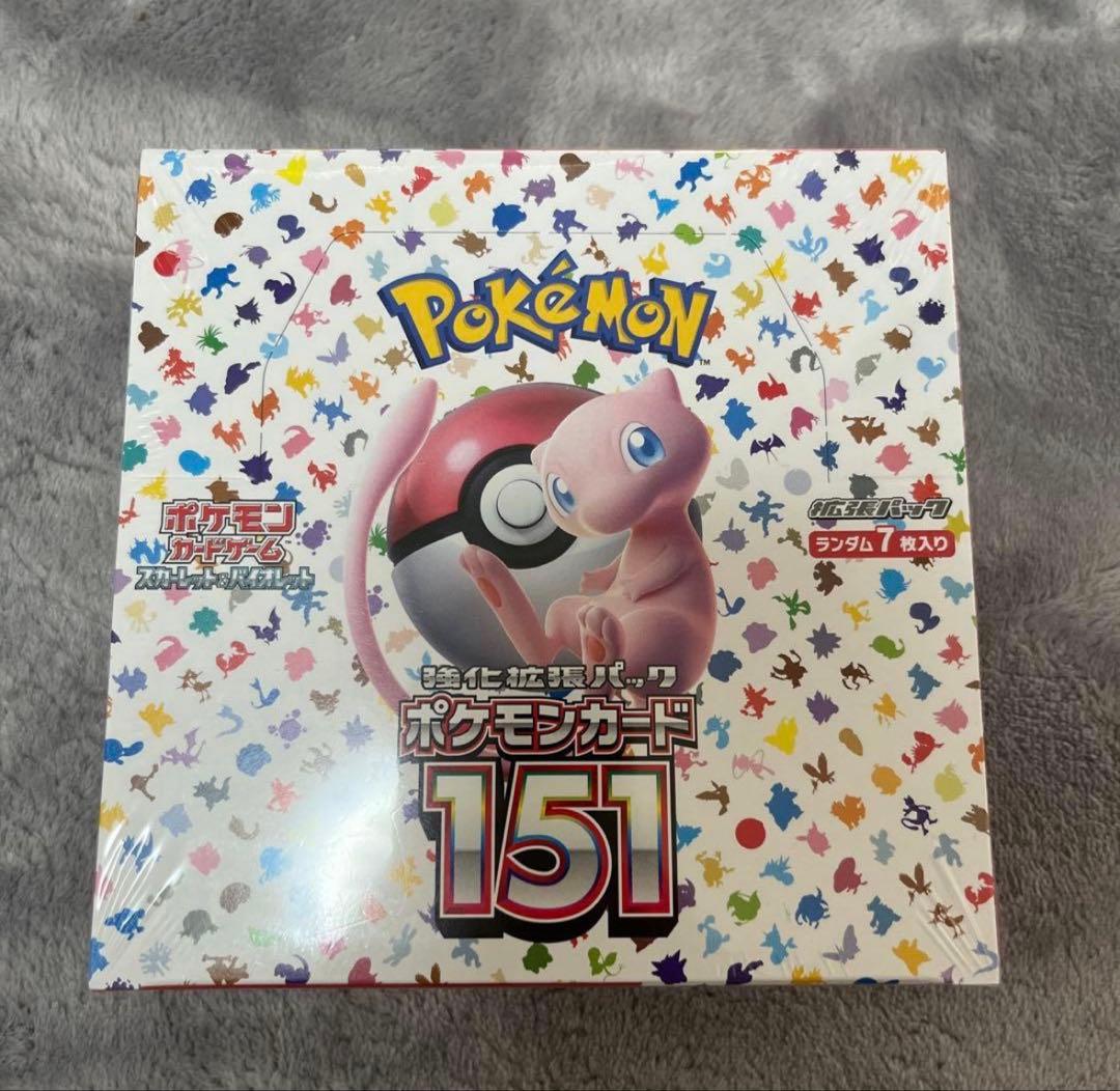 【未開封】ポケモンカード151 BOX シュリンク付き シュリンク未開封】ポケモンカードゲーム 151 BOX 傷有り ポケモン