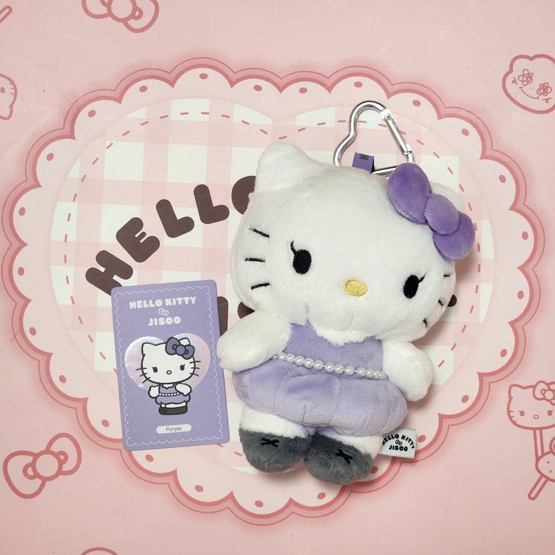 BLACKPINK ジス ハローキティぬいぐるみ キーホルダー パープル - メルカリ