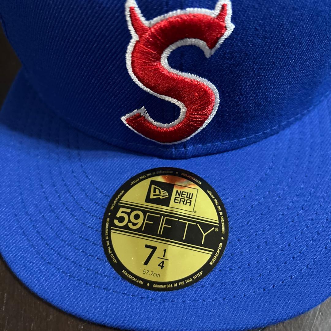 美品Supreme S Logo New Era sロゴ ツノ キャップ - メルカリ