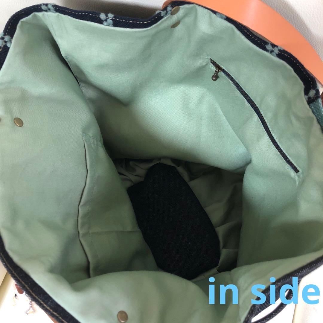 ミナペルホネン ＊ハンドメイド　Poco bag 《タンバリン》リメイクデニム②