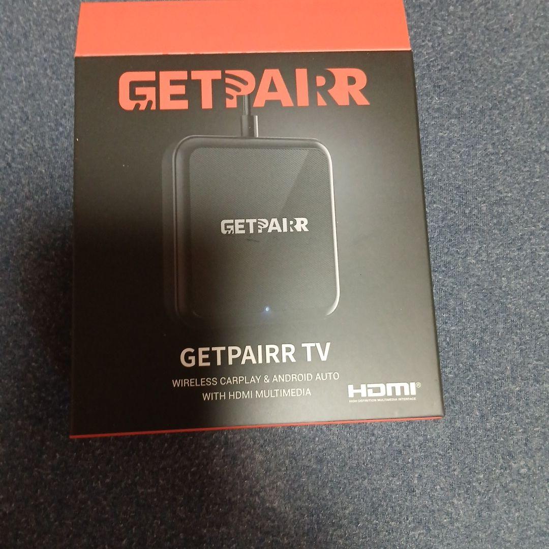 GETPAIRR TV ワイヤレスアダプター HDMI接続 車内を“テレビ化”】HDMI入力・ワイヤレスCarPlay/Android Auto・有線