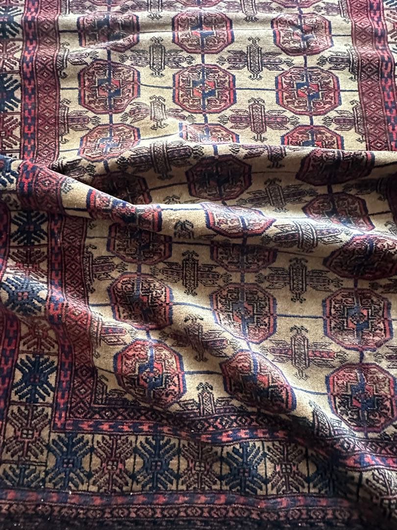 174×121 ヴィンテージラグ　バルーチ　手織ラグ 180×105cmトライバルラグ ヴィンテージラグ 手織り ペルシャ バルーチ