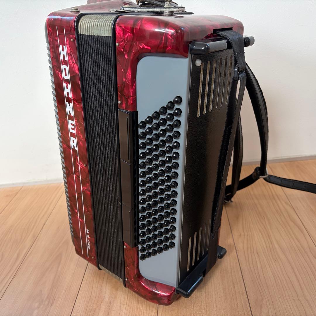 HOHNER AMICA Ⅲ 96 アコーディオン 96ベース ホーナー 赤 - メルカリ