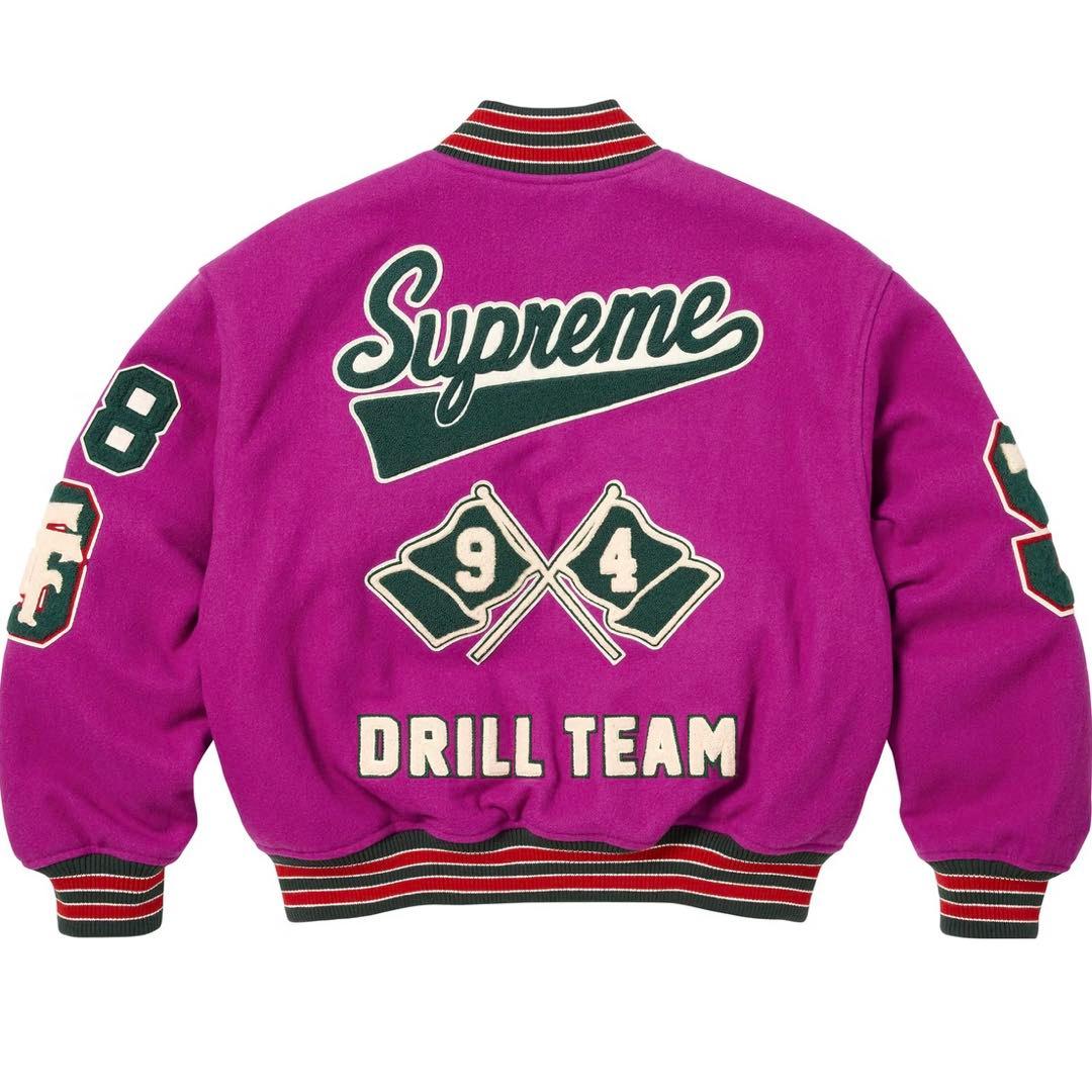 SUPREME Drill Team Varsity Jacket M - メルカリ
