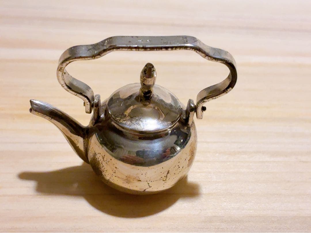 オランダHooijkaas社製、純銀835S『ミニチュア・ケトル』ヴィンテージ