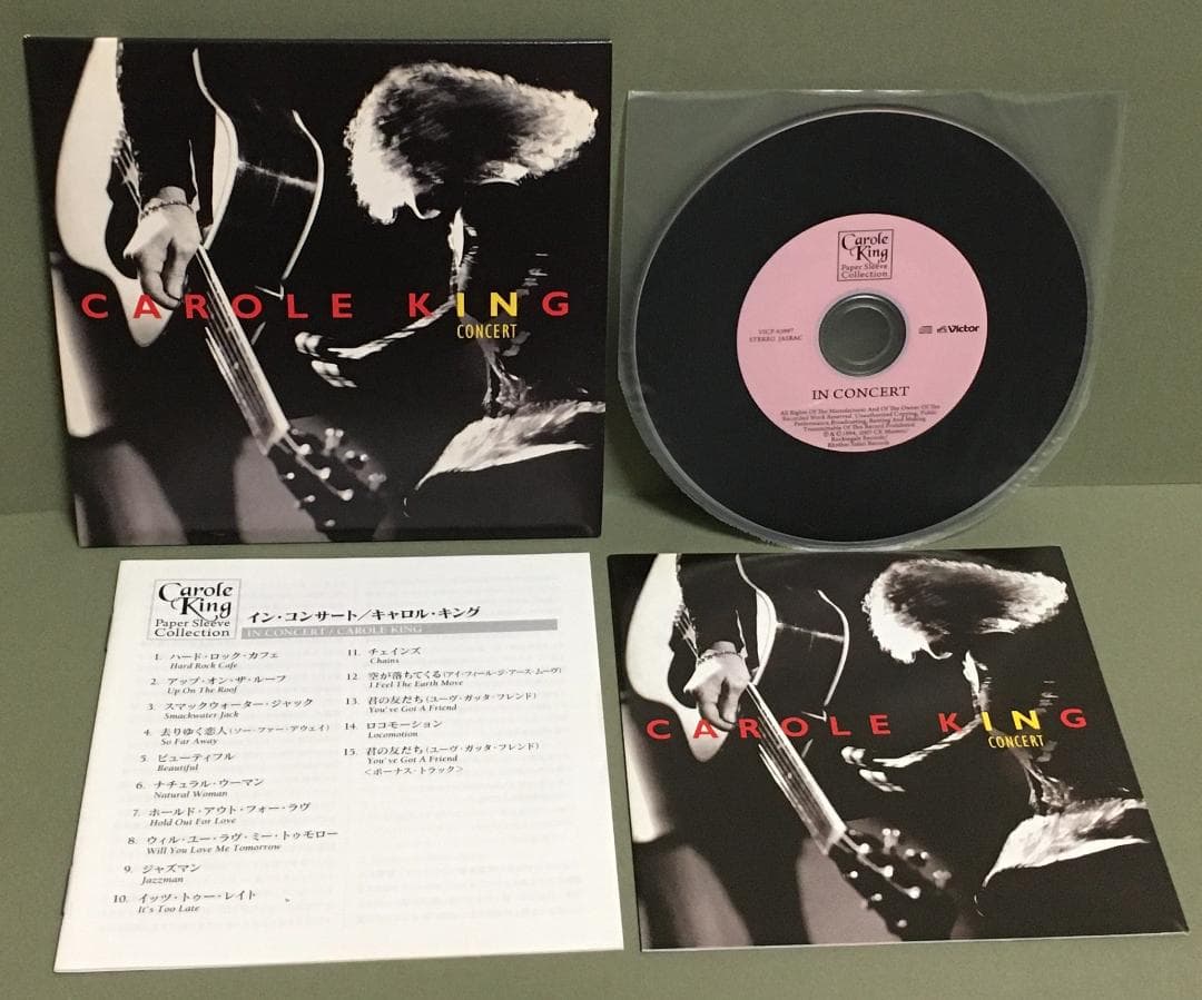 CD(良好品)［キャロル・キング／イン・コンサート］紙ジャケット 国内