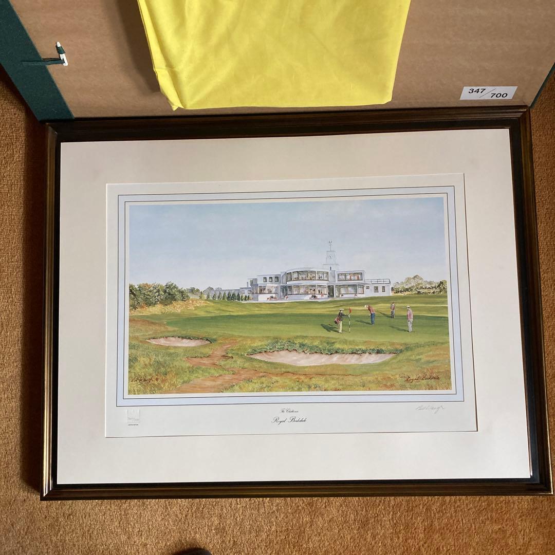 全英オープン 有名ゴルフコース リトグラフ全7枚セット Bill Waugh