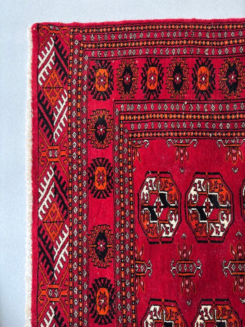 ヴィンテージ パキスタンラグ 絨毯 トライバルラグ 手織り絨毯