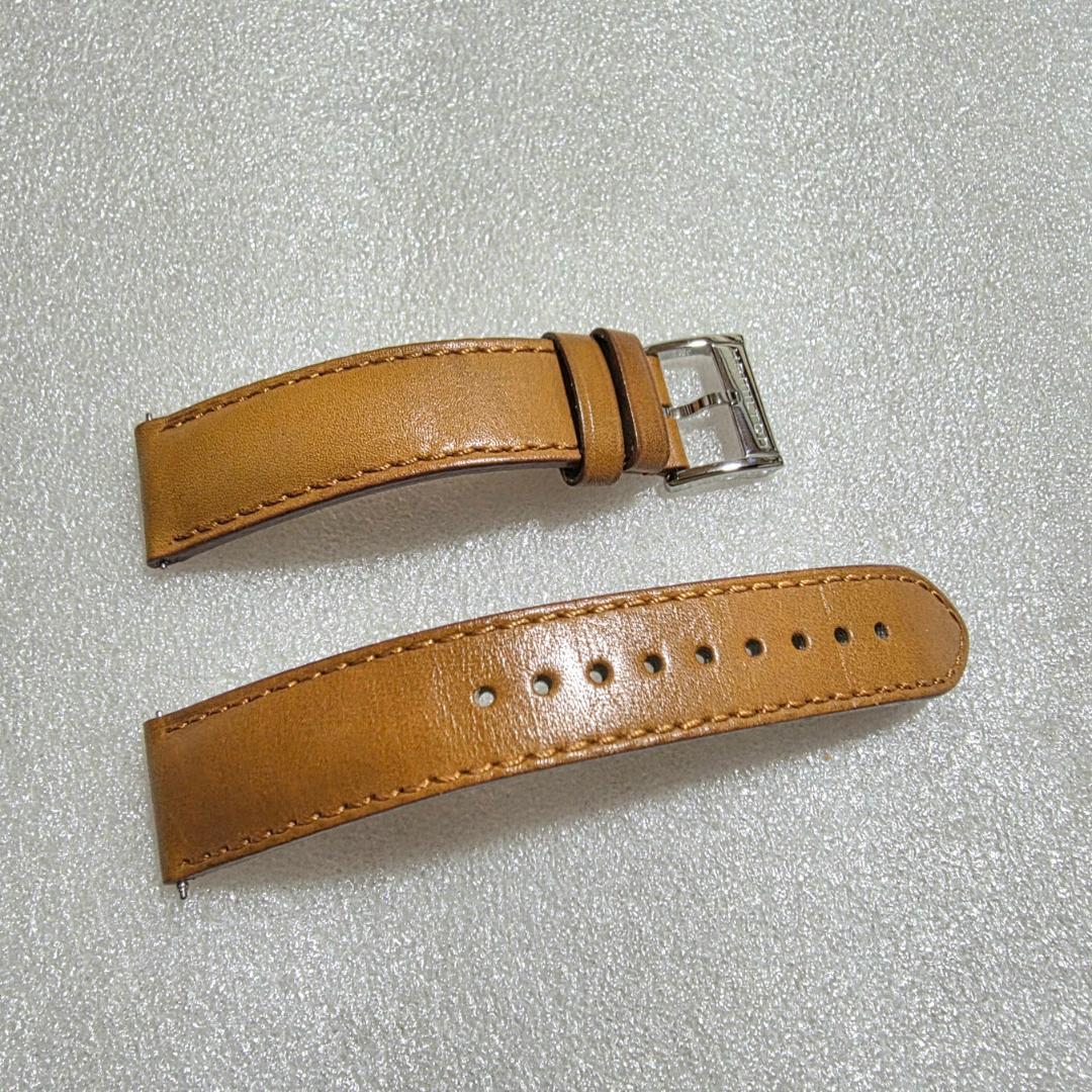 ハミルトン 純正 レザーベルト ライトブラウン 20mm - メルカリ