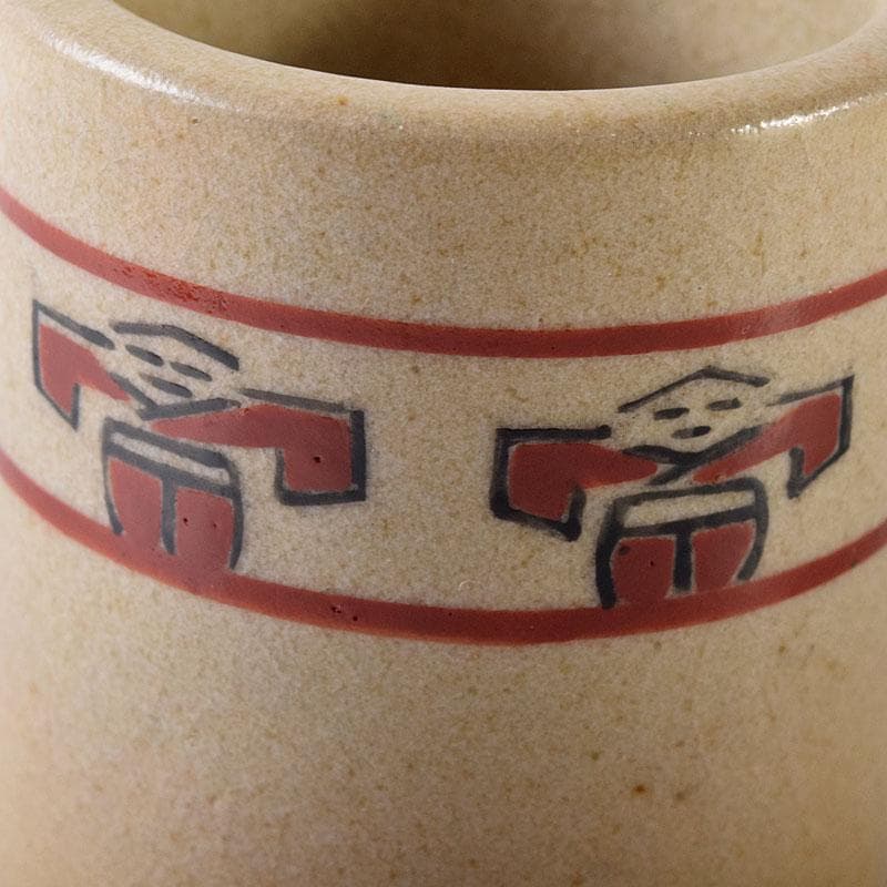 茶道具 赤膚焼 赤膚山元窯 七代 古瀬堯三昨 奈良絵 蓋置 共布共箱