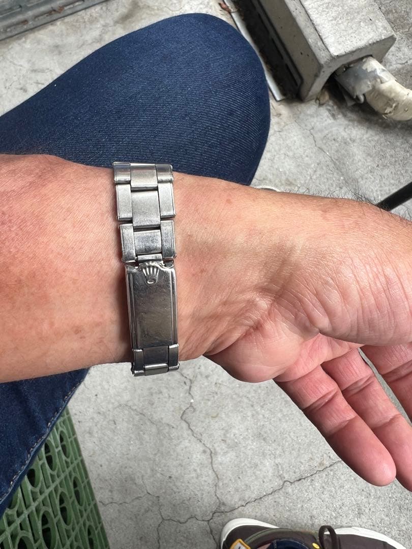 ロレックスオイスターデイトプレジョン 純正デベソリベット着お豆腐様