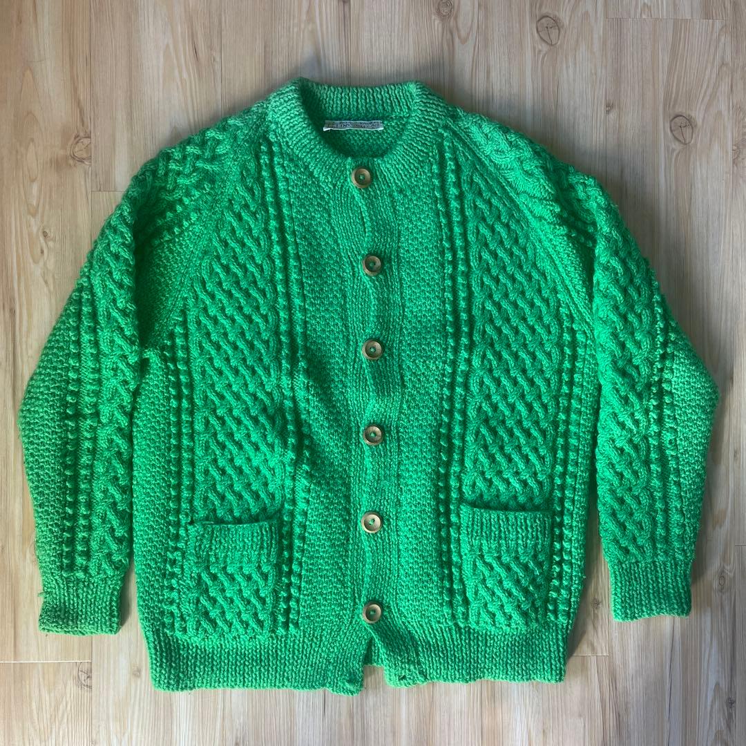 希少 美品 インバーアラン INVERALLAN 4A ニット グリーン - メルカリ