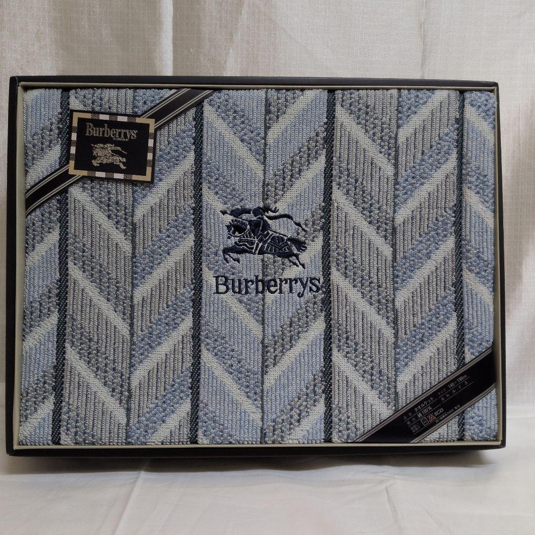 ✿Burberrysバーバリー ノバチェック チェックタオルケット未使用保管