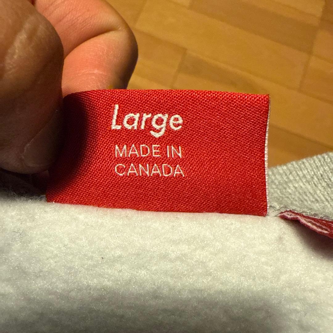 Supreme グレー スウェット トレーナー Large