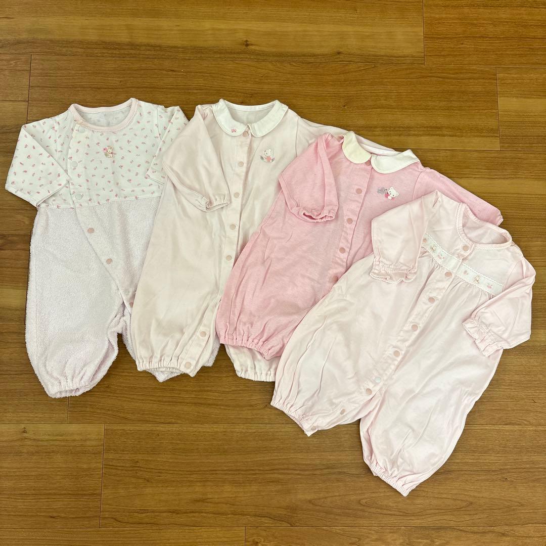 familiarファミリアロンパース4点セット新生児 - メルカリ