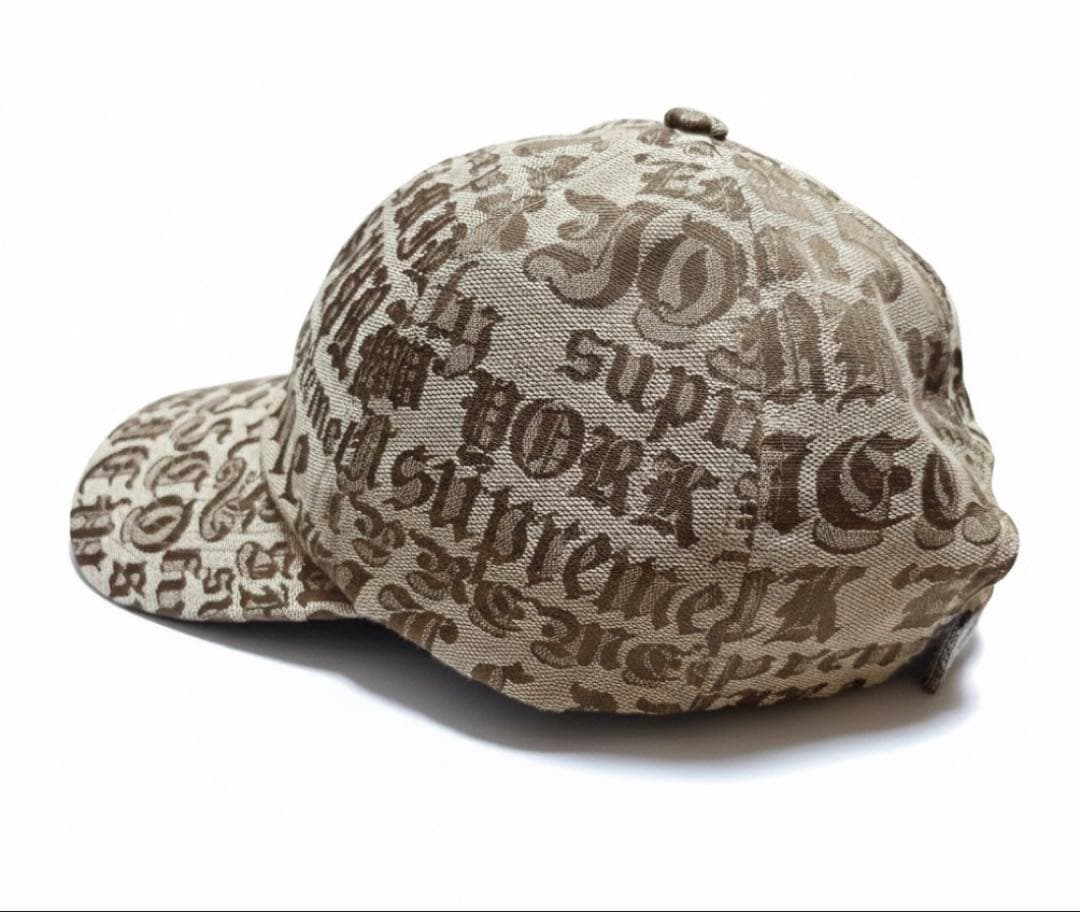supreme cities jacquard 6-panel tan - 帽子オリジナル
