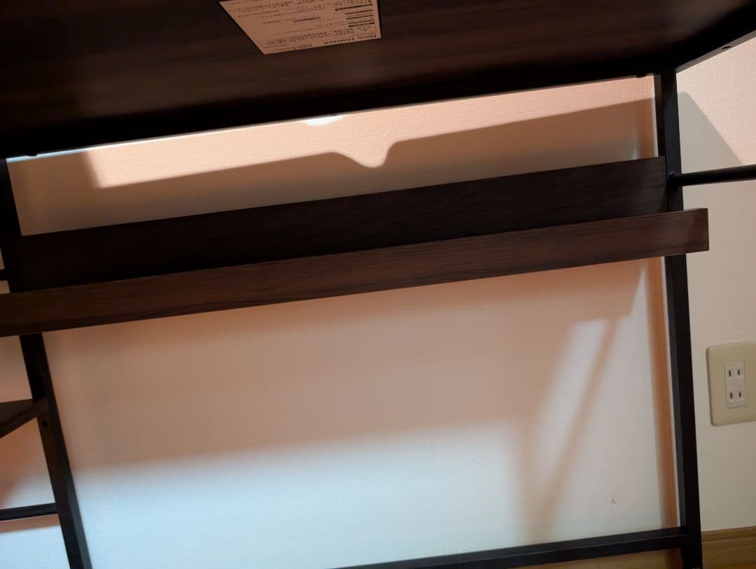 《送料込》LOWYA パソコンデスク 本棚付き システムデスク 事務 勉強机