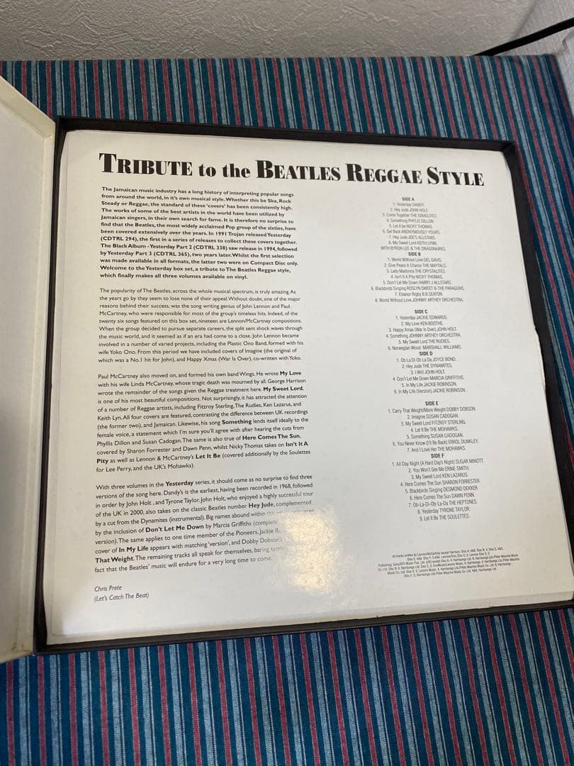 TRIBUTE to the BEATLES REGGAE STYLE 3LP - メルカリ