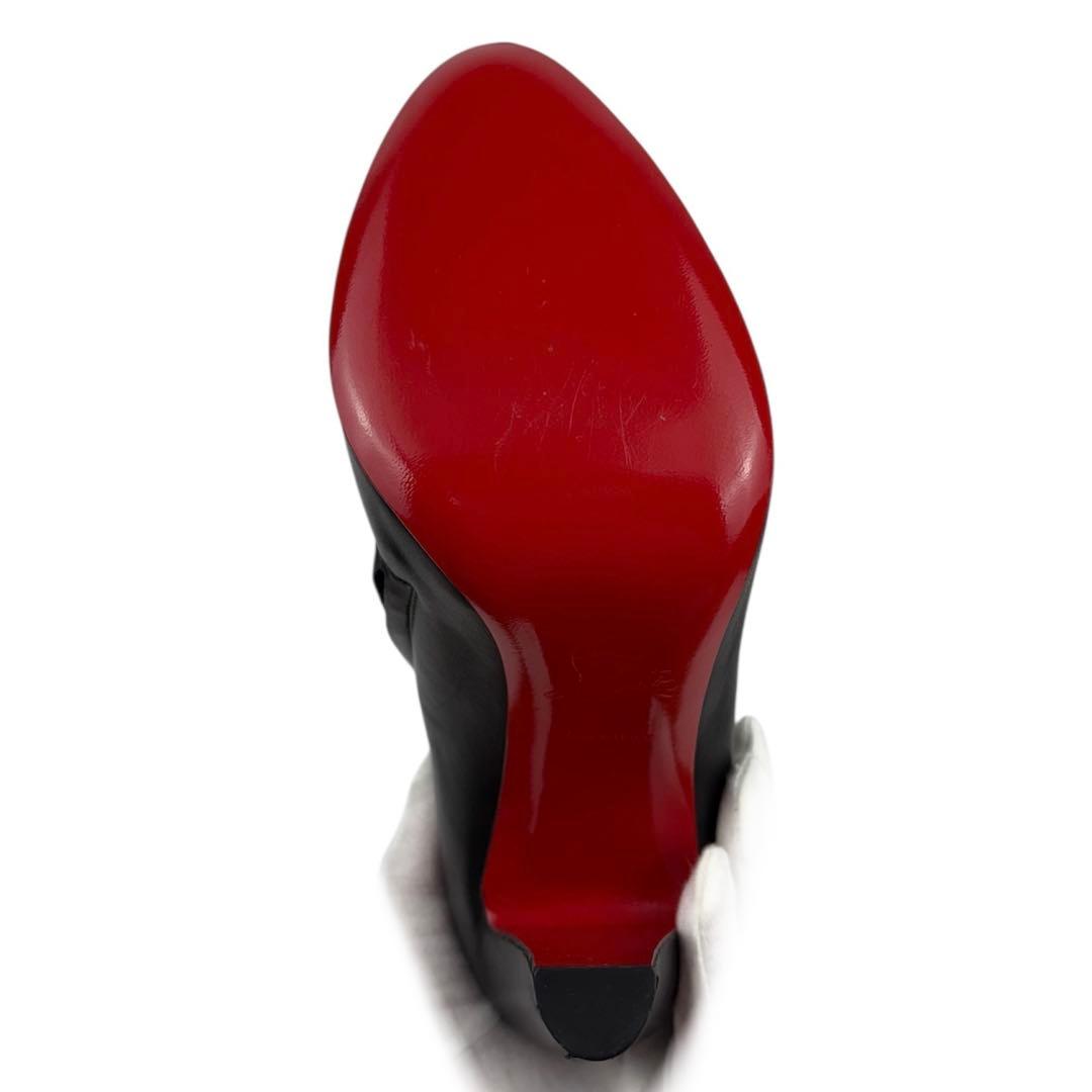 【ほぼ未使用】クリスチャンルブタン　36.5　23.5cm ショートブーツ　黒