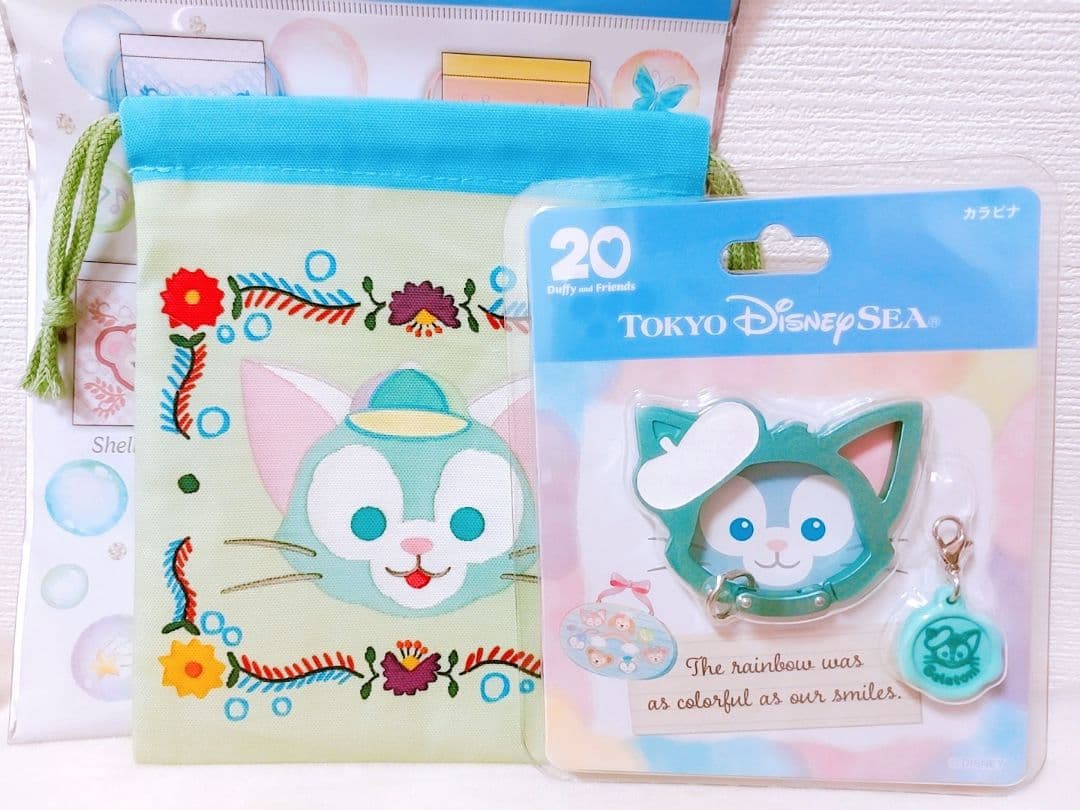 ジェラトーニ 巾着 カラビナ ディズニーシー ダッフィー 20周年 - メルカリ