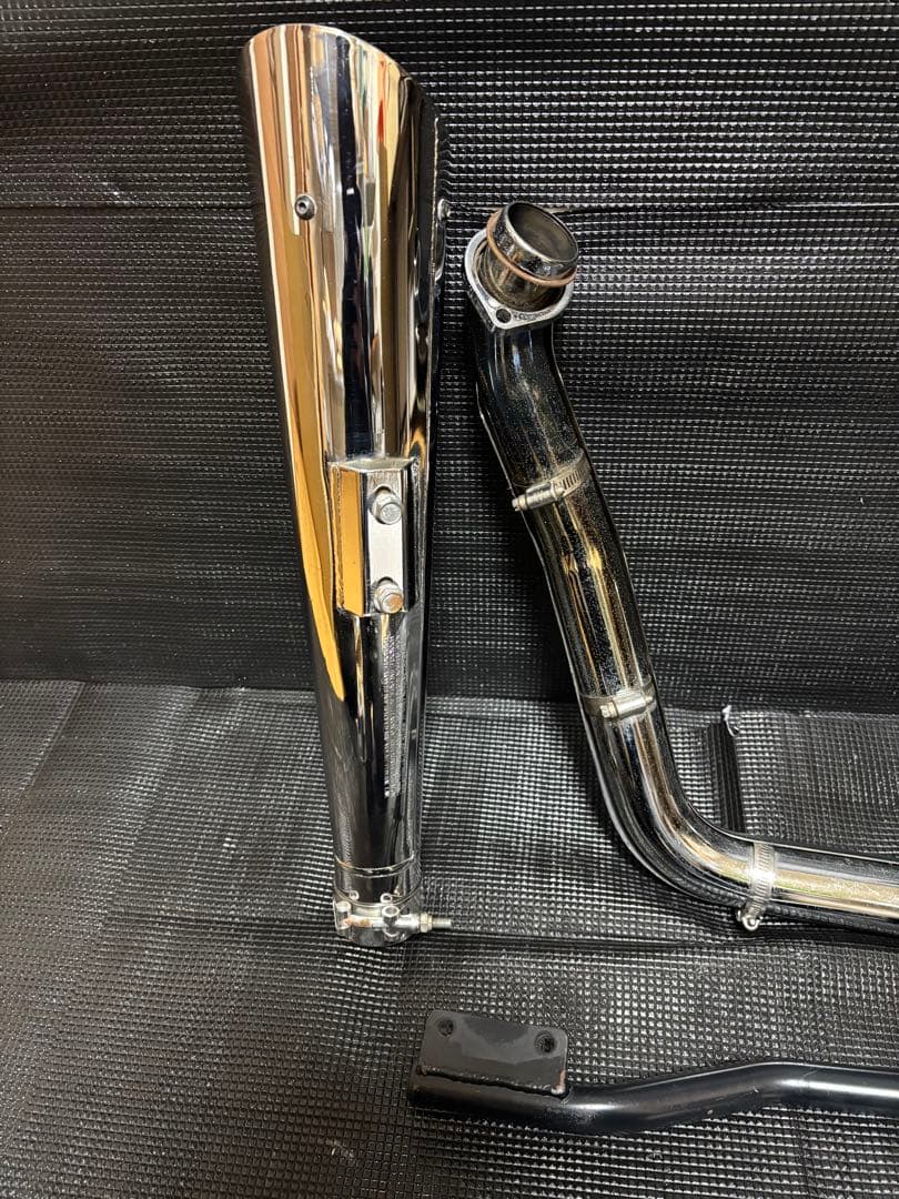 希少）ハーレー ダイナ FXDL 純正オプション 2in1 マフラー ステー付