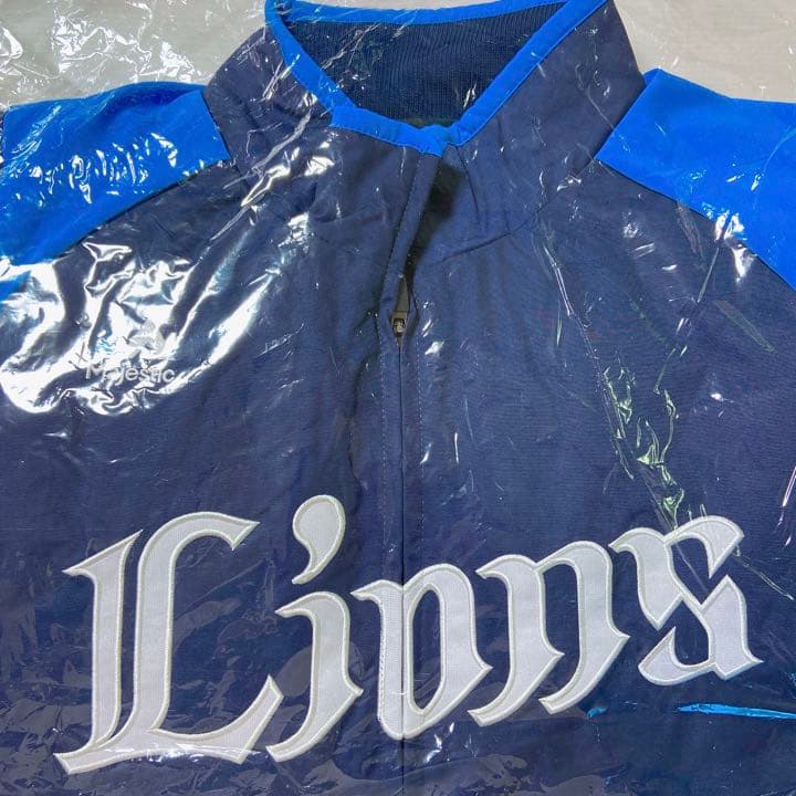 美品 埼玉西武ライオンズ ブルゾン 刺繍 Lサイズ グラウンドコート