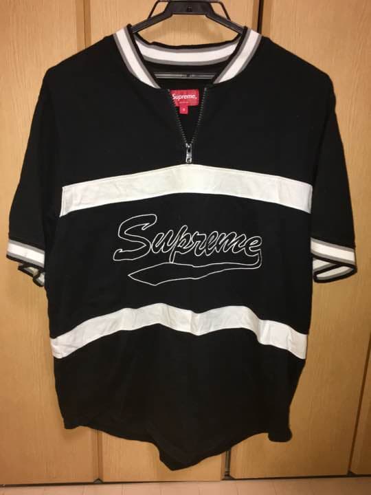 supreme 17ss ベースボールシャツ(baseball shirt) Supreme Nike Leather Baseball Jersey ベースボールシャツ FW19