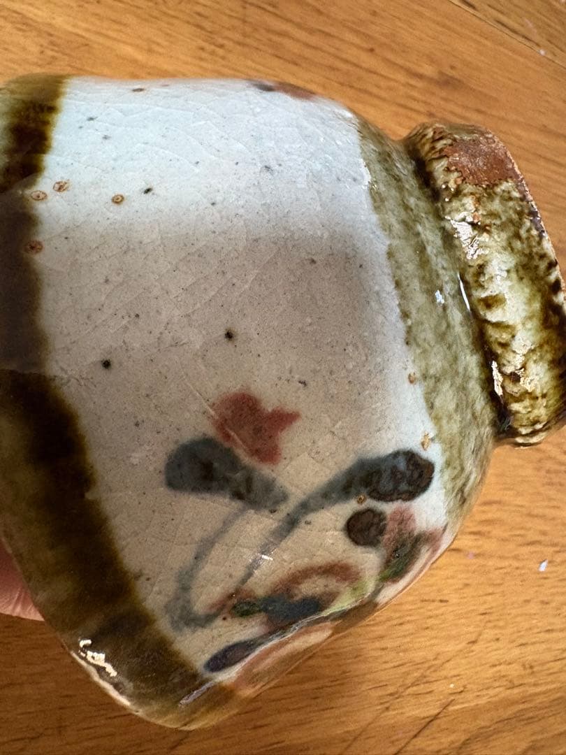 民藝美 溢れる 茶碗 河井武一？陶芸 陶器 民藝 工藝 骨董 和骨董