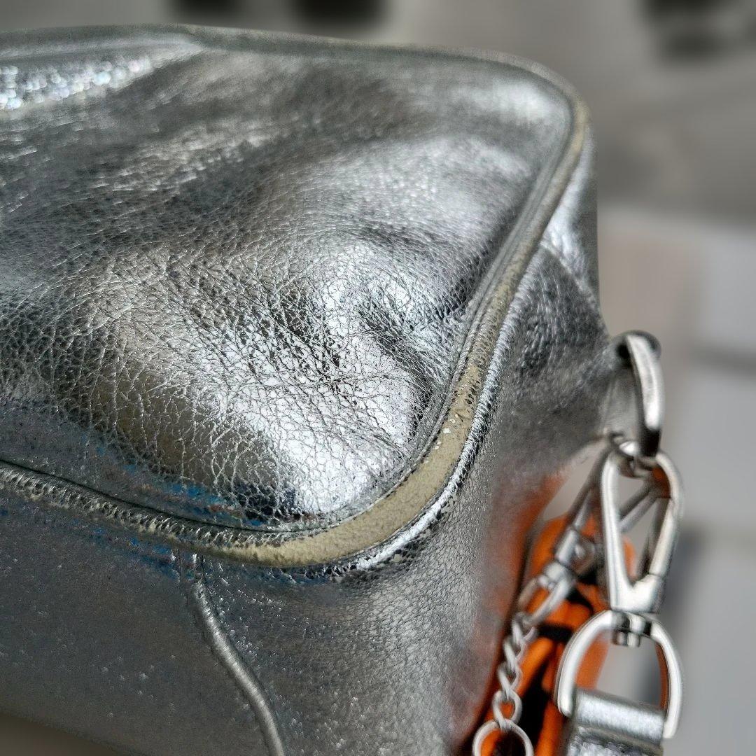 ゴールデングース ショルダーバッグ シルバー 斜めがけななめがけ 銀色