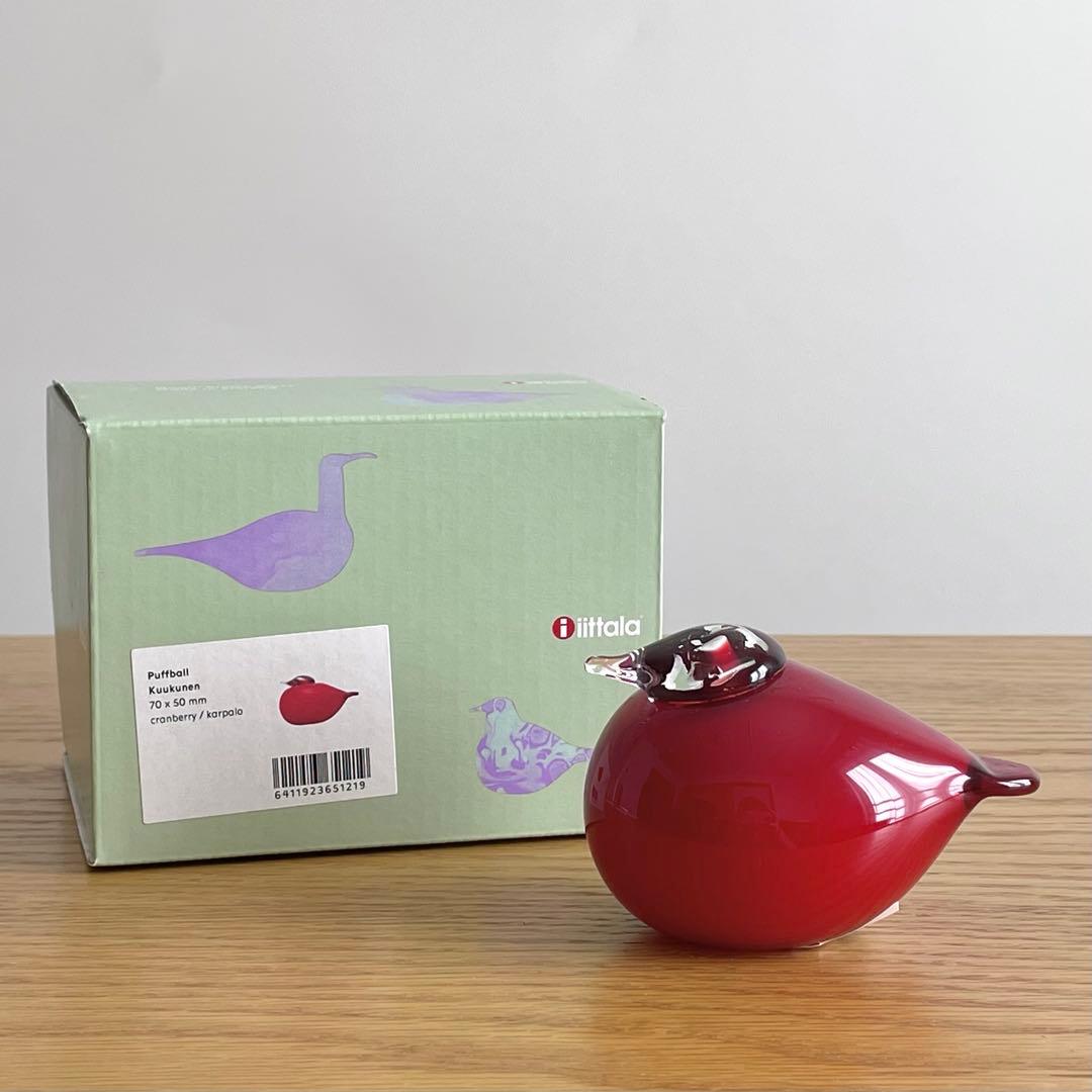 オイバ・トイッカ パフボール クランベリー レッド ガラスオブジェ イッタラ オイバトイッカ | STORES