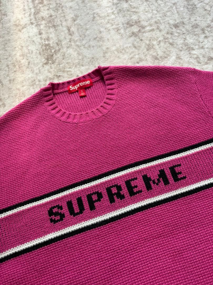 Supreme ピンクニート S - メルカリ