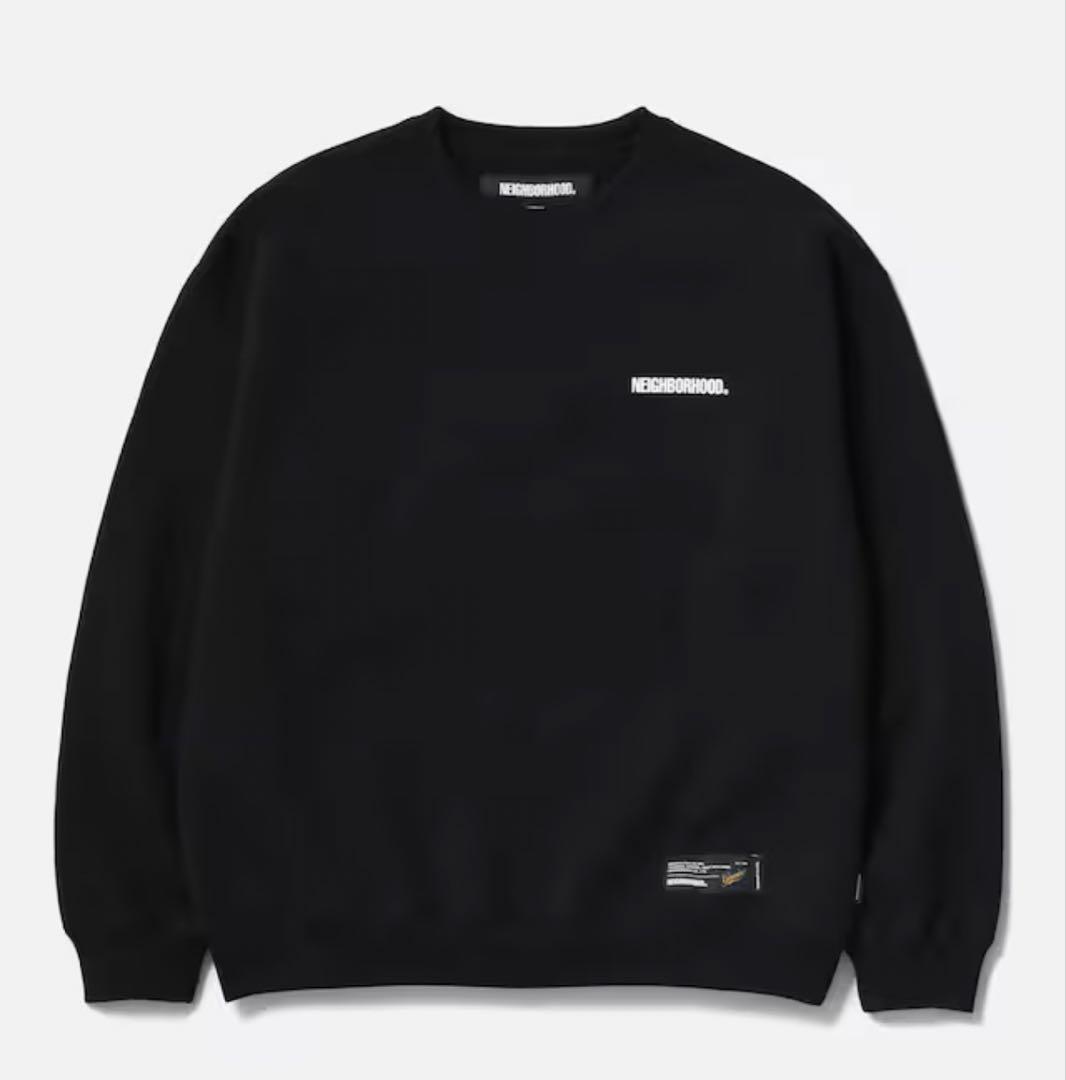 M 黒　NEIGHBORHOOD PLAIN SWEAT CREWNECK LS NEIGHBORHOOD(ネイバーフッド)｜PLAIN SWEAT CREWNECK LS｜正規通販