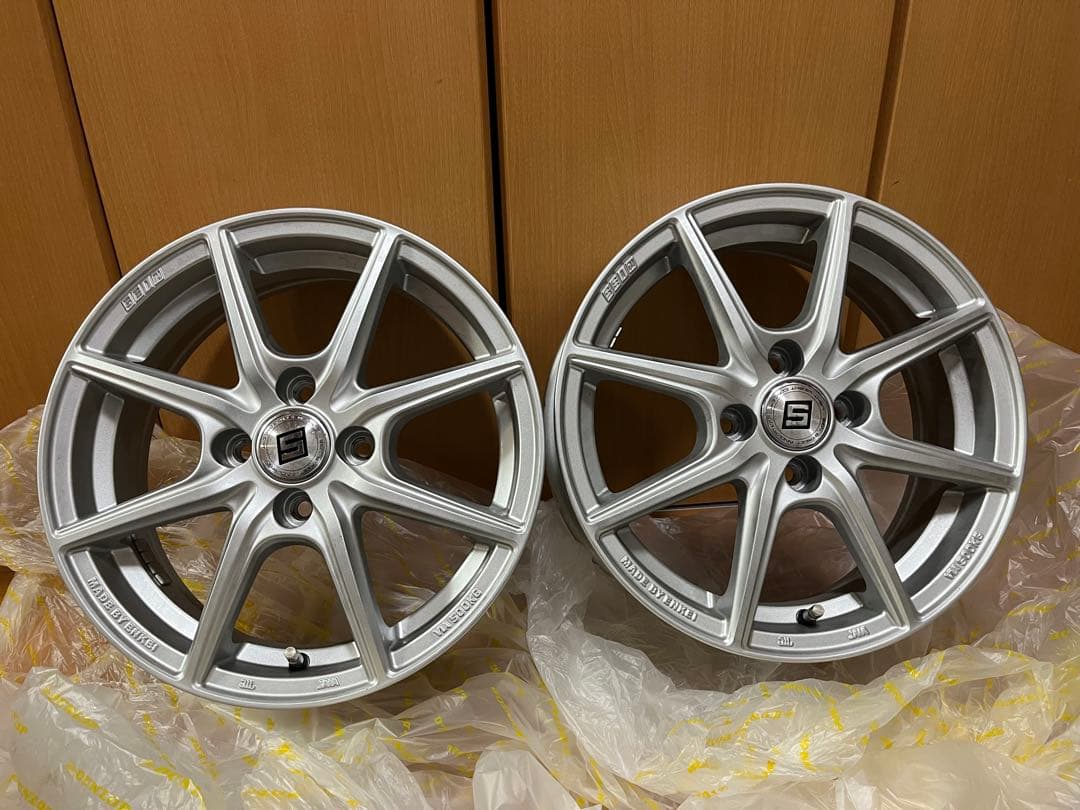 15インチ　5.5J 4穴　100ピッチ　+43 アルミホイール　4本セット